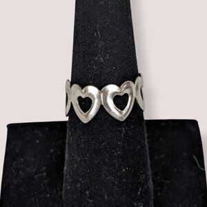(2/$20) V. Heart Cut Out Band Ring